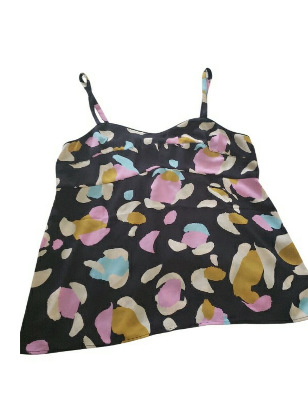 CAbi Black Abstract Print Camisole- M